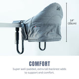 Perch Hook on Highchair - Salt and Pepper