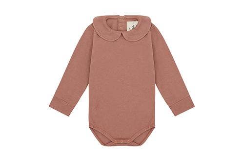 LS Organic Cotton Collared Bodysuit