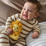 Organic Baby Toys - Newborn Rattles | Lion (Machine Washable