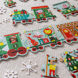 Christmas Train Shaped Floor Puzzle