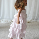 Amélie | Muslin Cotton Anglaise Dress | Seashell