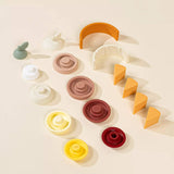 3 Sets of Silicone Stackable Fruits (16 pcs)