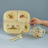 Melamine Baby Dinner Set in Gift Box - Sweet Jungle Print - 4 pcs.