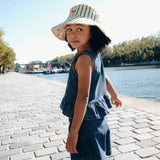 Cherry Kiss Stripy Reversible Sun Hat 3-6 Years