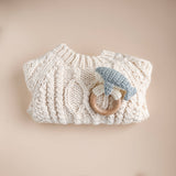Teether Whale Cotton Crochet Rattle Baby Gift Spring Summer