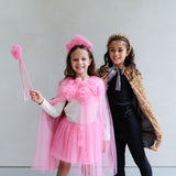 Pink Ruffle Flower Wand