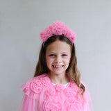 Pink Ruffle Flower Headdress
