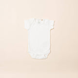 Natural Short Sleeve Baby Body - Single
