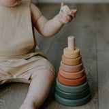 Wooden Ring Stacker Toy Stacking Toy Baby Gift Stacking Ring