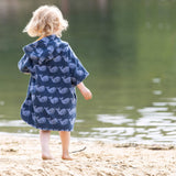 Singing Whales Baby Towel Poncho