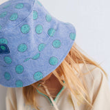 Smiley Denim Bucket Hat