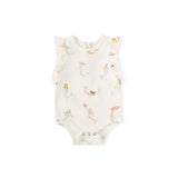 Short Sleeve Flutter One-Piece Mermaid Melody