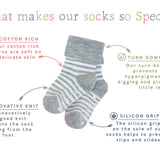 Gift Box of Socks - 3 Pairs of Original Non-Slip Stay-on Socks