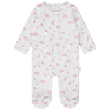 Moon and Stars Footie | Pink