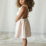 Chloé | Corduroy Cotton Anglaise Dress | Primrose