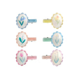Flower Cameo Hair Clips