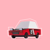 Hachigo Red TOONS™ Car