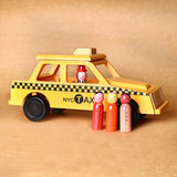 Wooden Taxi Car
