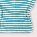 Blue Striped Babies Hooded Beach Poncho