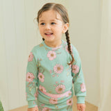 Green Bloom Pajama Set