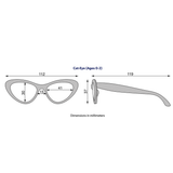 Wicked White Cat-Eye