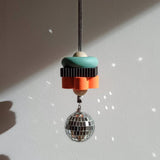 Fun and colorful “Square” Jesmonite Suncatcher