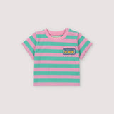 Smiley Baby T-shirt Stripes Hibiscus