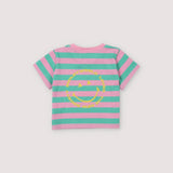 Smiley Baby T-shirt Stripes Hibiscus