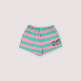 Smiley Baby Short Stripes Hibiscus