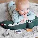 Tummy Time Pillow & Activity Toy Croco Green