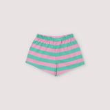 Smiley Baby Short Stripes Hibiscus
