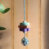 Fun and colorful “Square” Jesmonite Suncatcher