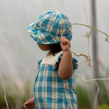 Blue Flowers Reversible Sunhat