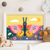 Paint by Numbers Kit & Canvas for Kids - Spring Wings