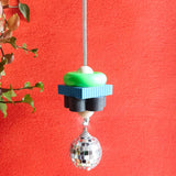 Fun and colorful “Square” Jesmonite Suncatcher