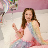 Ombre Sequins Cape