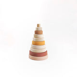 Wooden Ring Stacker Toy Stacking Baby Gift for Little Girls