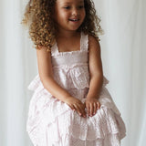 Amélie | Muslin Cotton Anglaise Dress | Seashell