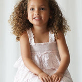 Amélie | Muslin Cotton Anglaise Dress | Seashell