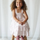 Amélie | Muslin Cotton Anglaise Dress | Seashell