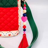 Water Bottle Sling, Cherry Hearts