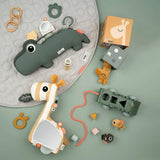 Tummy Time Pillow & Activity Toy Croco Green