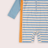 Hazy Blue Striped UPF 50 Recycled Sunsafe Sunsuit
