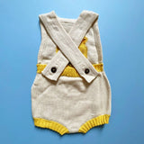 Spring/Summer Baby Onesie with Lion Knitted, Organic