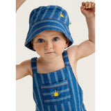 Mallorca Bubble Romper | Pinstripe