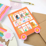 Double Decker Bus Kid's Birthday Card