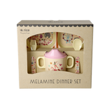 Melamine Baby Dinner Set in Gift Box - Fun Fair Print - 4 pcs