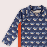 Singing Whales UPF 50 Sunsafe Long Sleeve Rash Vest