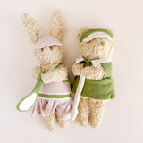 Plush Pickleball Bunny Doll Stuff Toy Baby Kid Sport Tennis