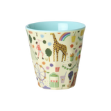 Kids Melamine Cup - Small - Fun Fair Mint Print - 5.4oz